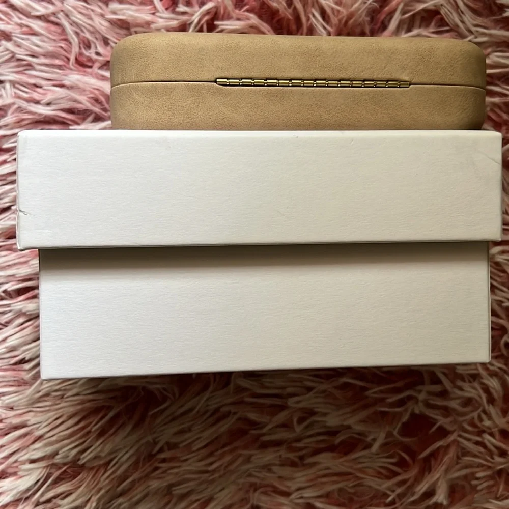 Chloé Empty Box Eyewear Sunglasses Clamshell Suede Leather Case Cloth